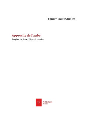 cover image of Approche de l'aube